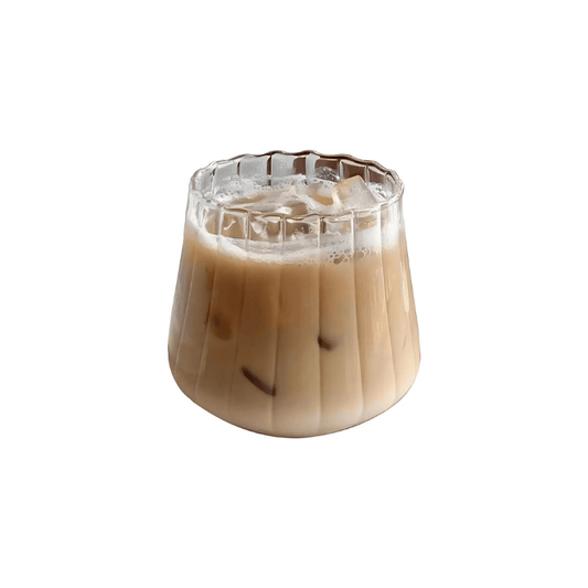 Alva -Räfflat dricksglas med rundad form P3