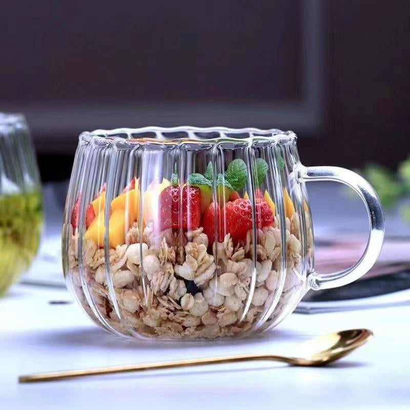 Modern Kaffekopp i Glas – 350 ml