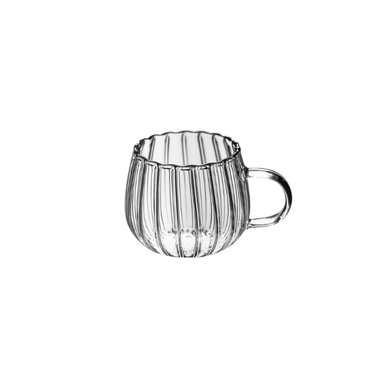 Modern Kaffekopp i Glas – 350 ml